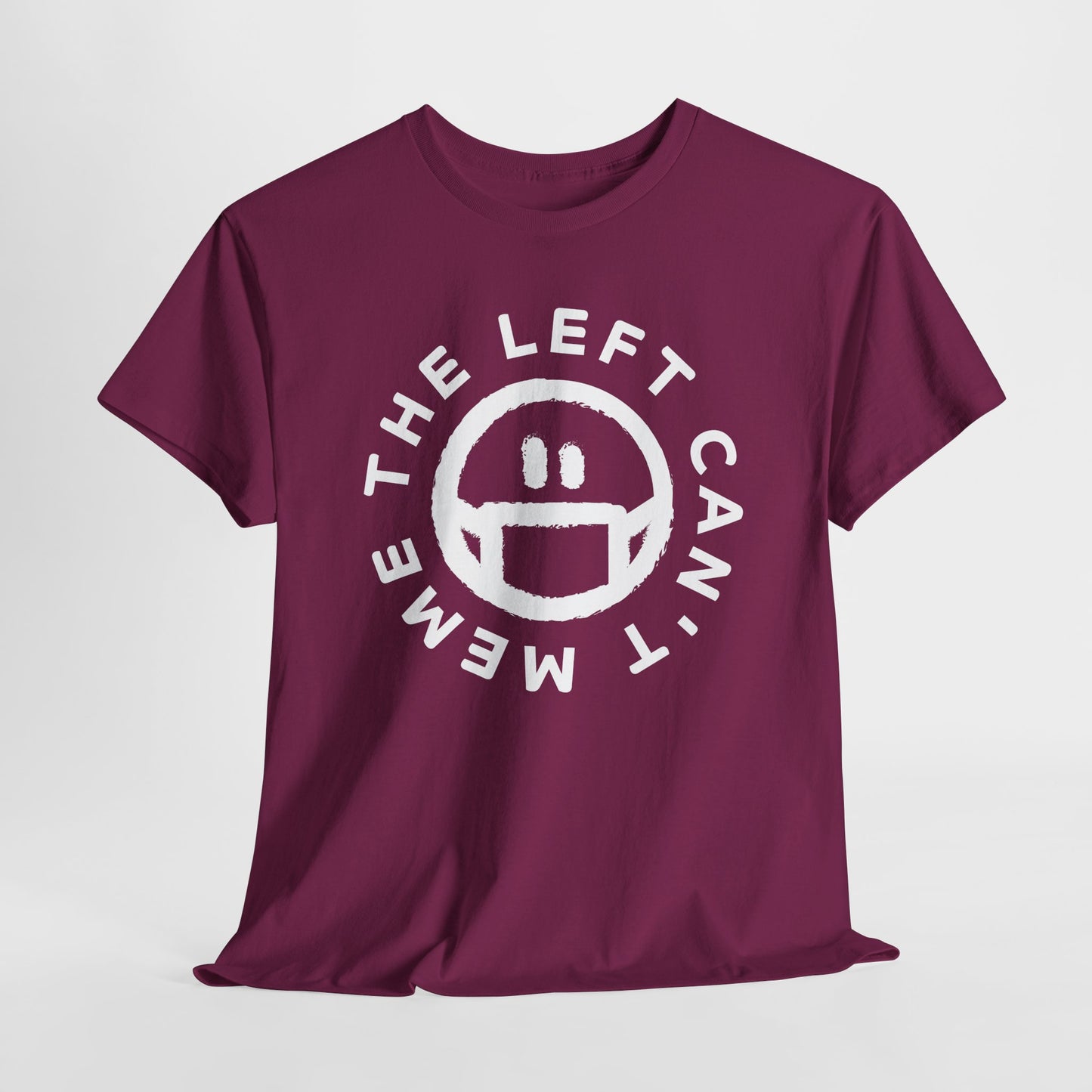 The Left Can't Meme T-Shirt - Masked Smiley Graphic Tee