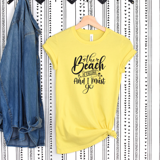 Beach Is Calling T-Shirt - Coastal Vibe Tee