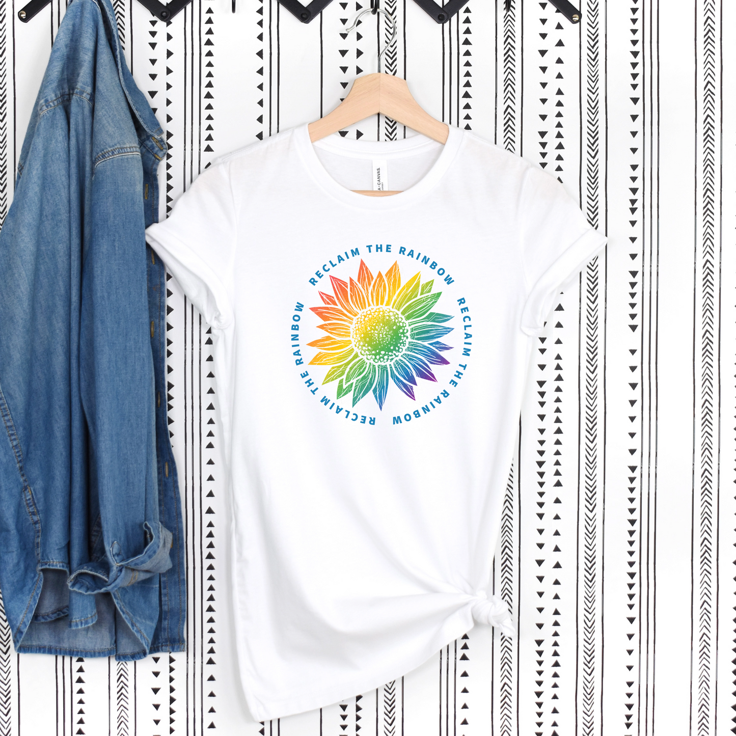 Reclaim The Rainbow Sunflower T-Shirt