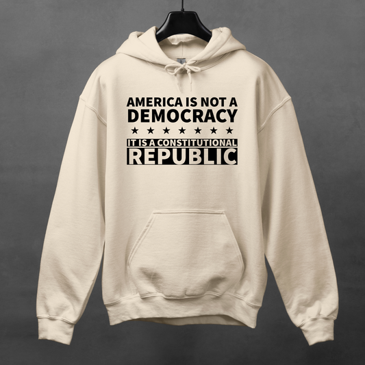 America Constitutional Republic Statement Hoodie