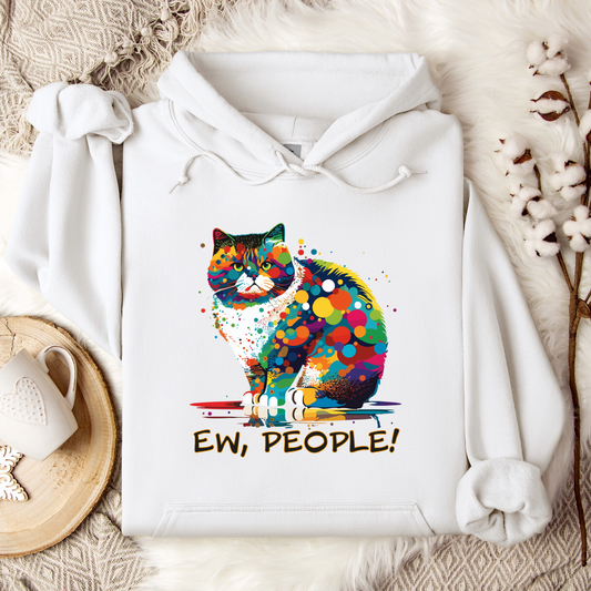 Ew People Cat Hoodie - Funny Feline Sweatshirt