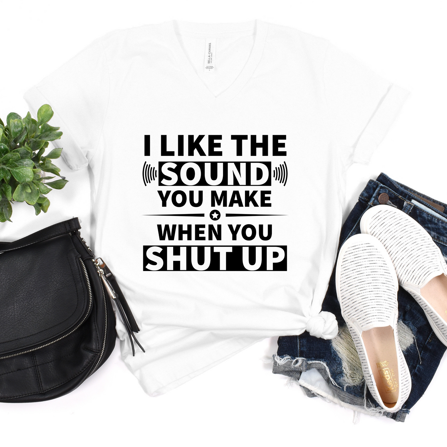 Shut Up Sound T-Shirt - Witty Graphic Tee