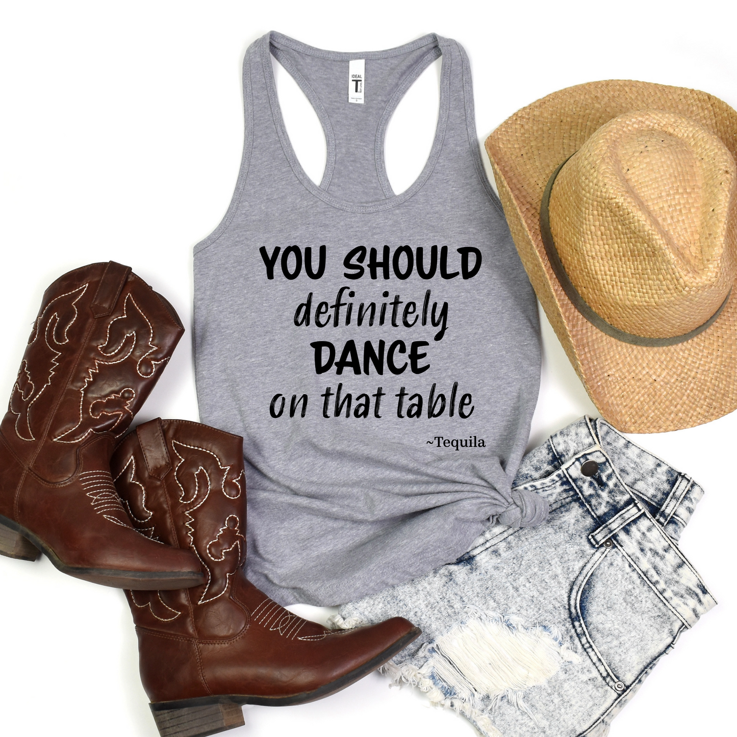 Tequila Dance Tank Top - Funny Graphic