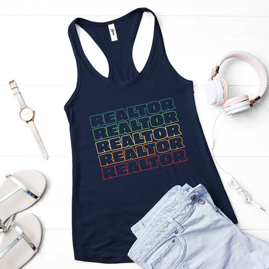 Colorful Realtor Tank Top - Real Estate Graphic Tank