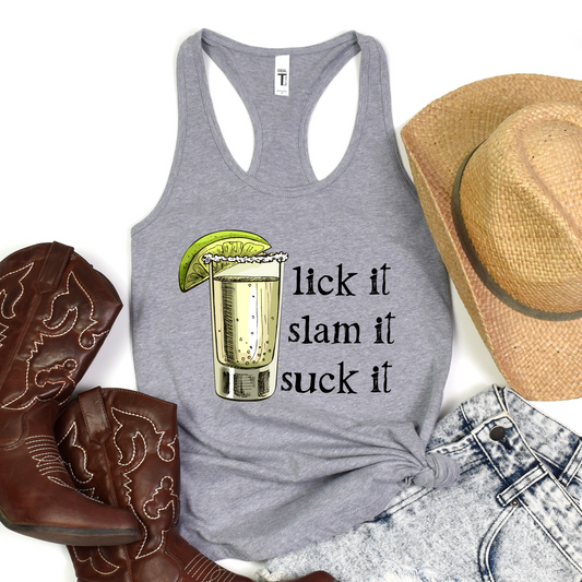 Tequila Shot Tank Top For The Ladies