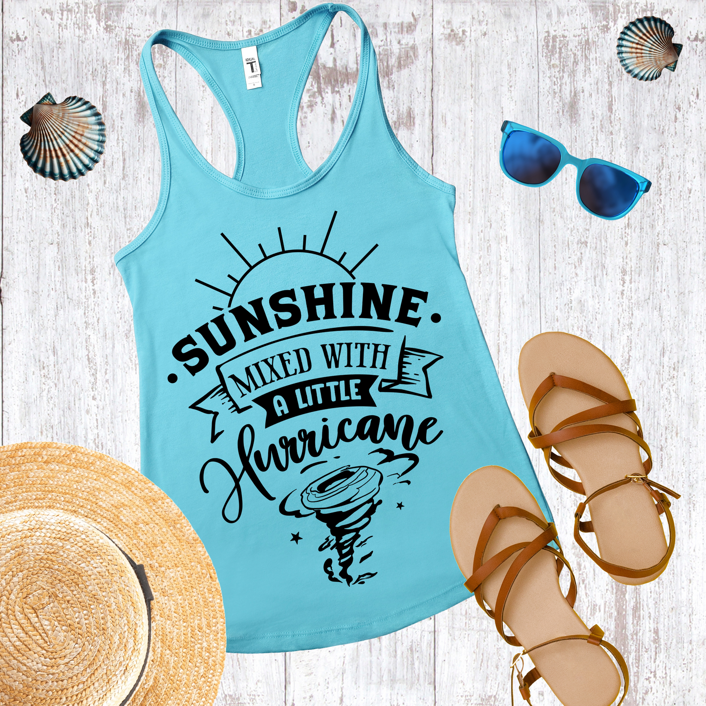 Sunshine Mixed With A Little Hurricane Tank Top