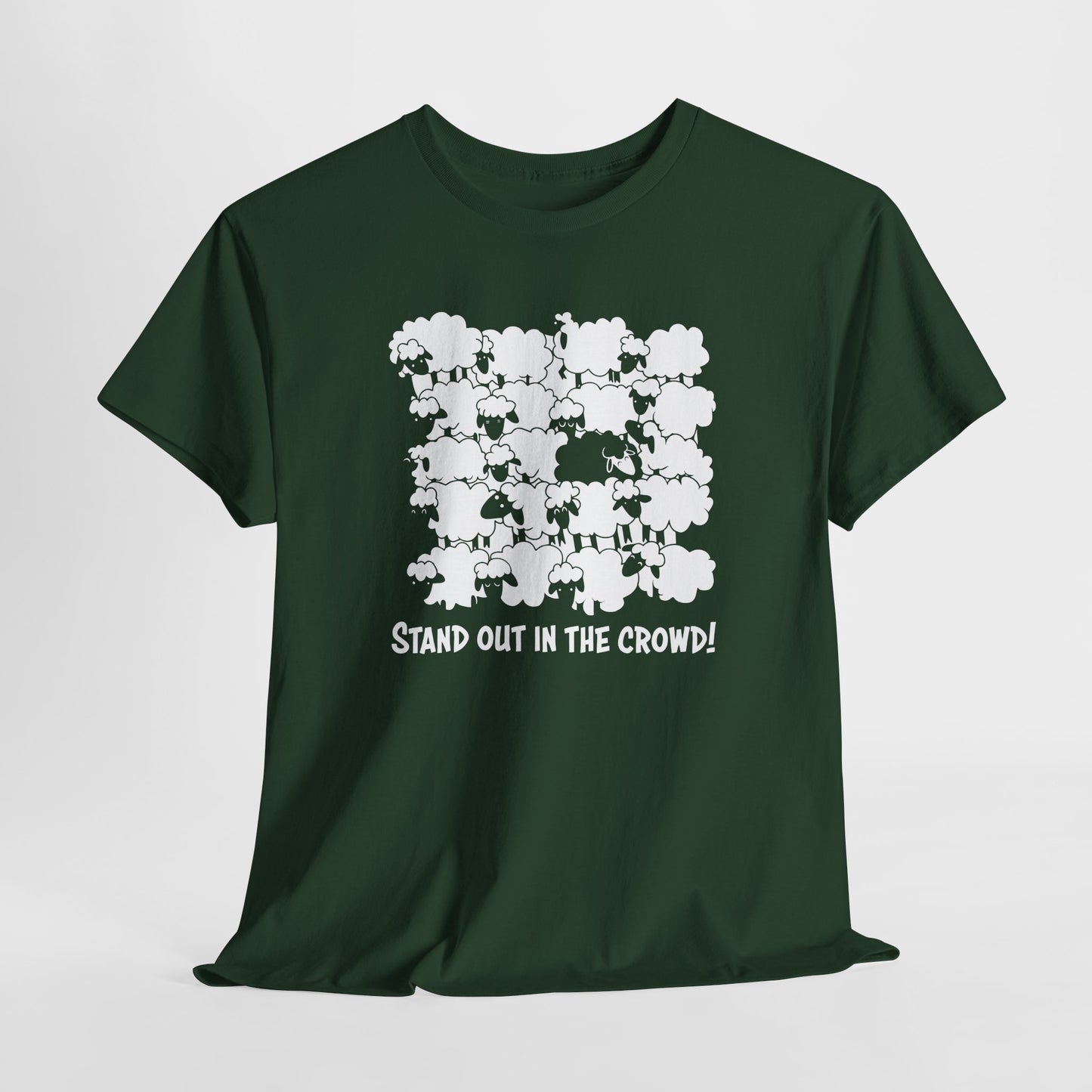 Stand Out in the Crowd Black Sheep T-Shirt - Sheeple Tee