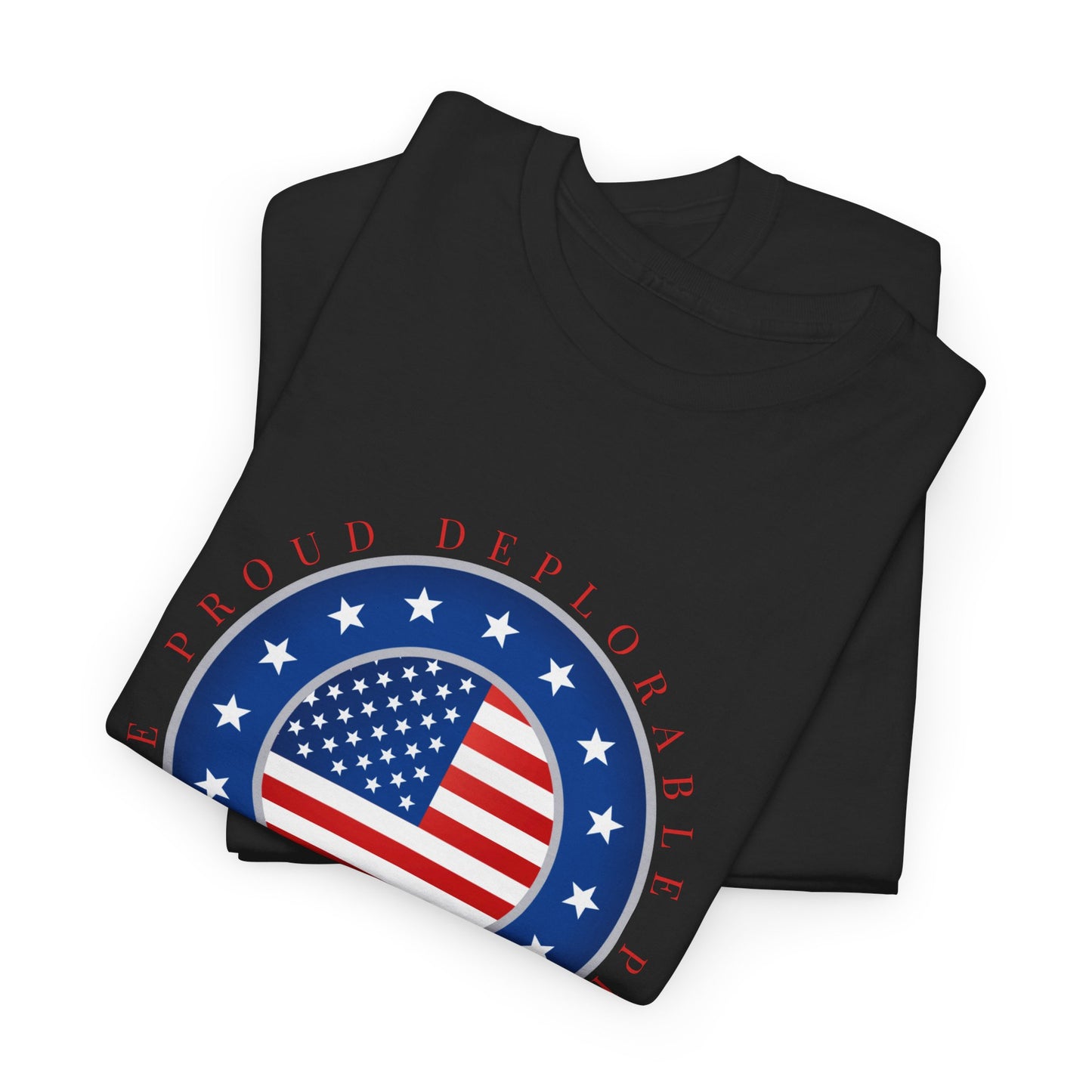 Proud Deplorable American Flag T-Shirt