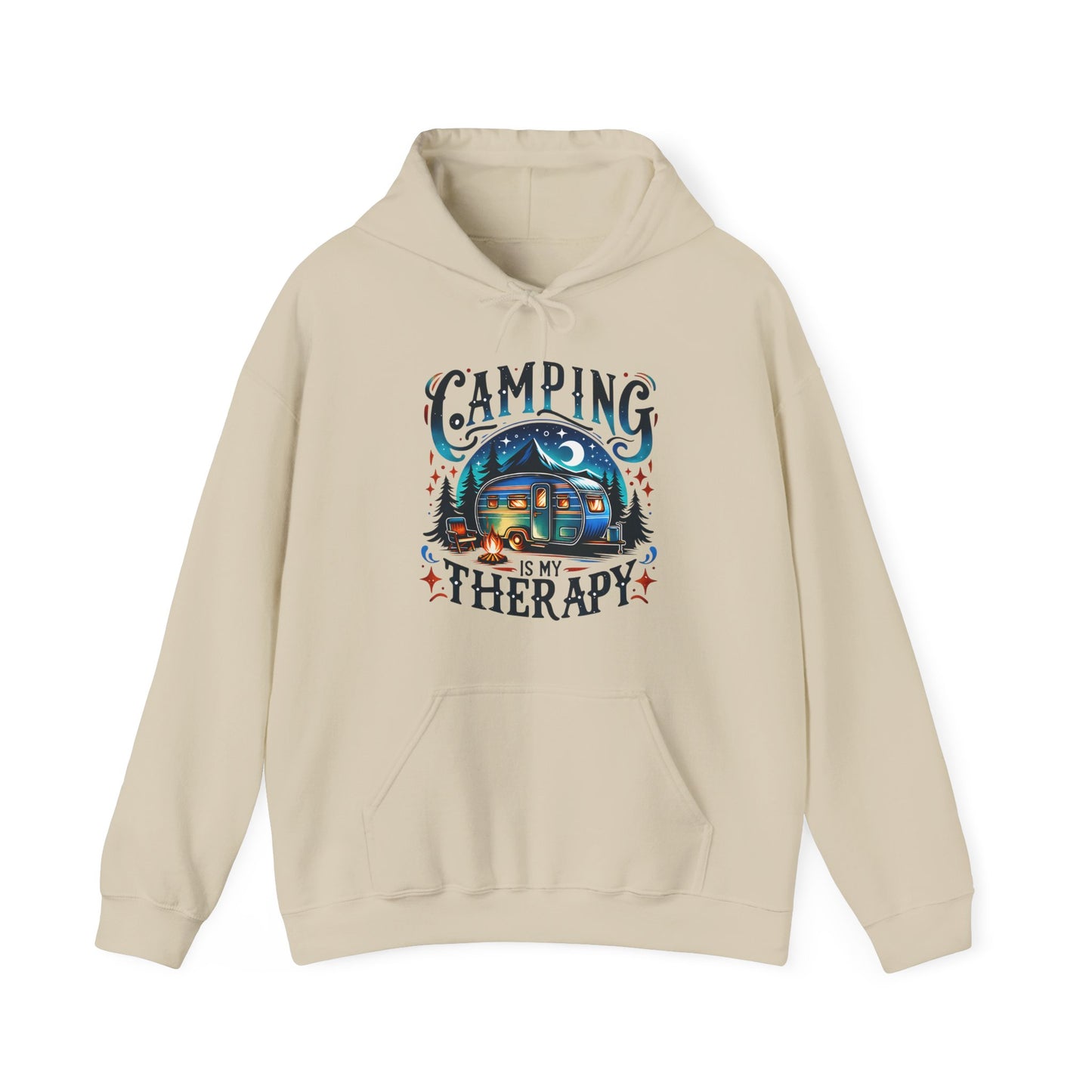 Camping Is My Therapy Hoodie