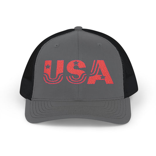 USA Snapback Trucker Cap