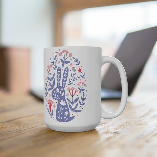 Easter Coffee Mug For Flowers Tea Cup For Bunny Mug Gift Idea