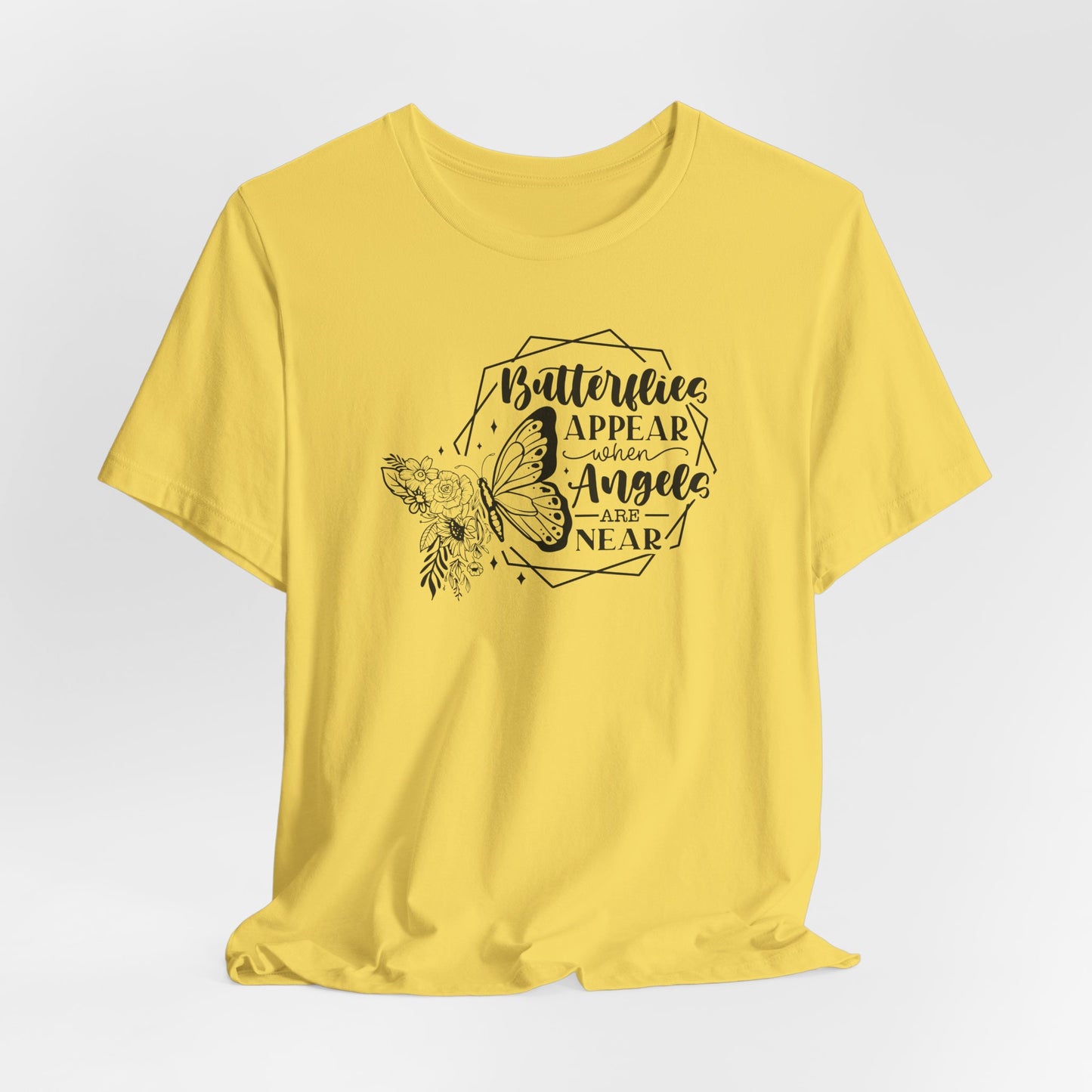 Butterflies Appear When Angels Are Near T-Shirt - Spiritual Tee