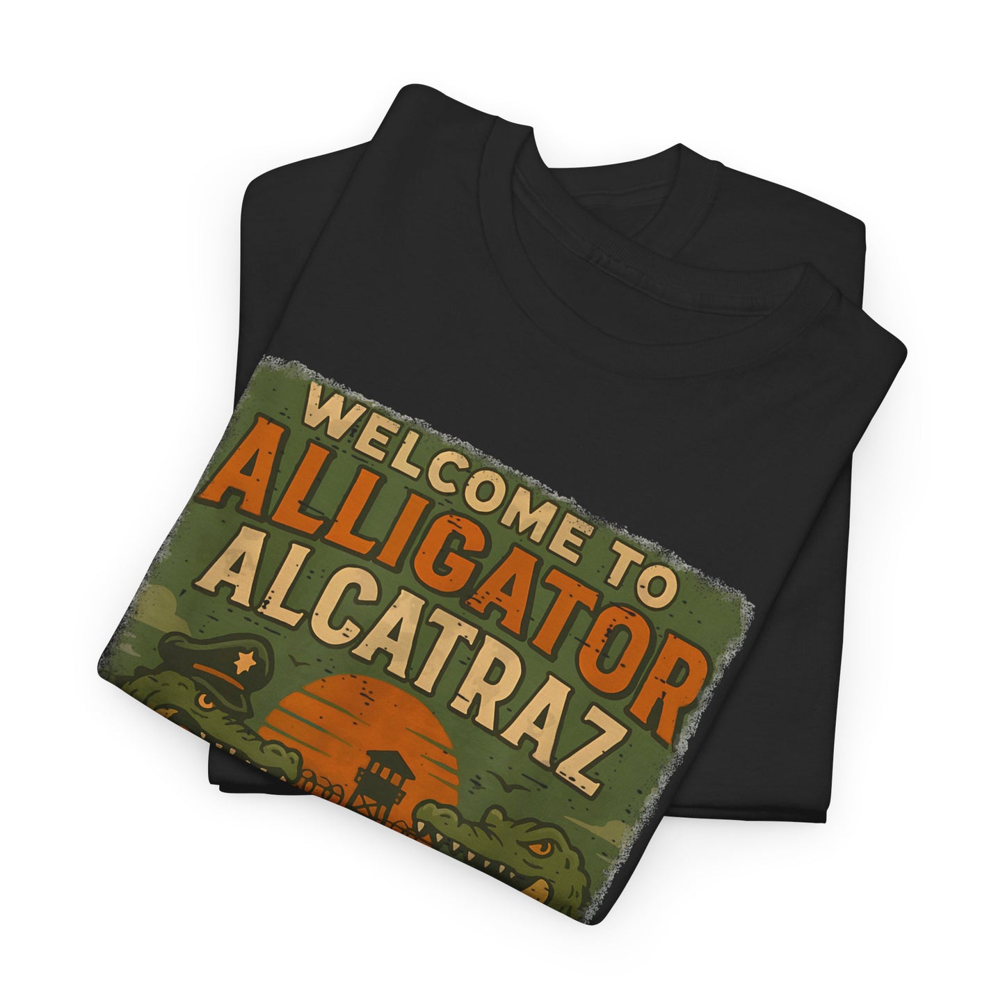 Alligator Alcatraz T-Shirt – Retro Vibe Tee