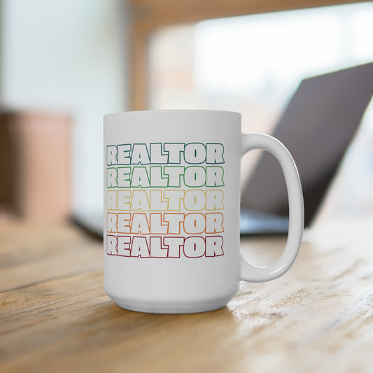 Colorful Realtor Coffee Mug For Real Estate Agent Hot Tea Cup Gift