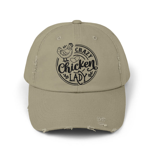 Crazy Chicken Lady Ball Cap - Funny Chicken Lover Hat