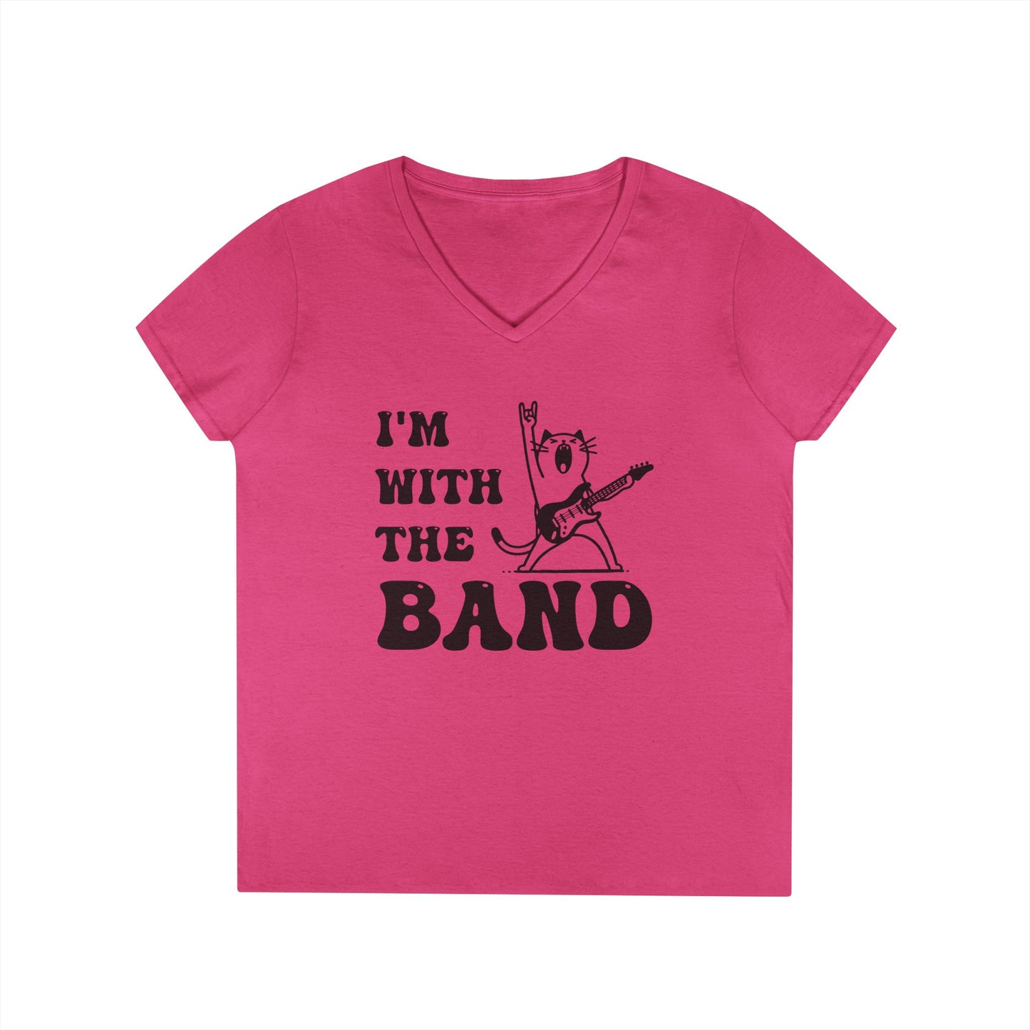 I’m With the Band T-Shirt – Retro Cat Rocker Tee