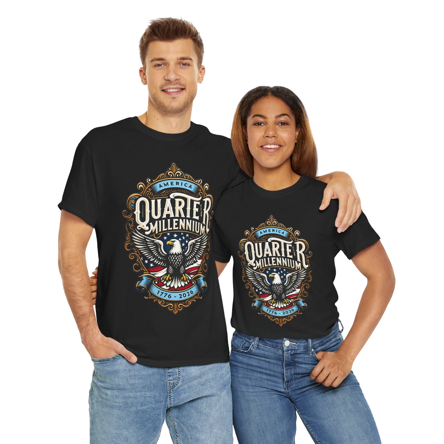 America Quarter Millennium T-Shirt - Patriotic Tee