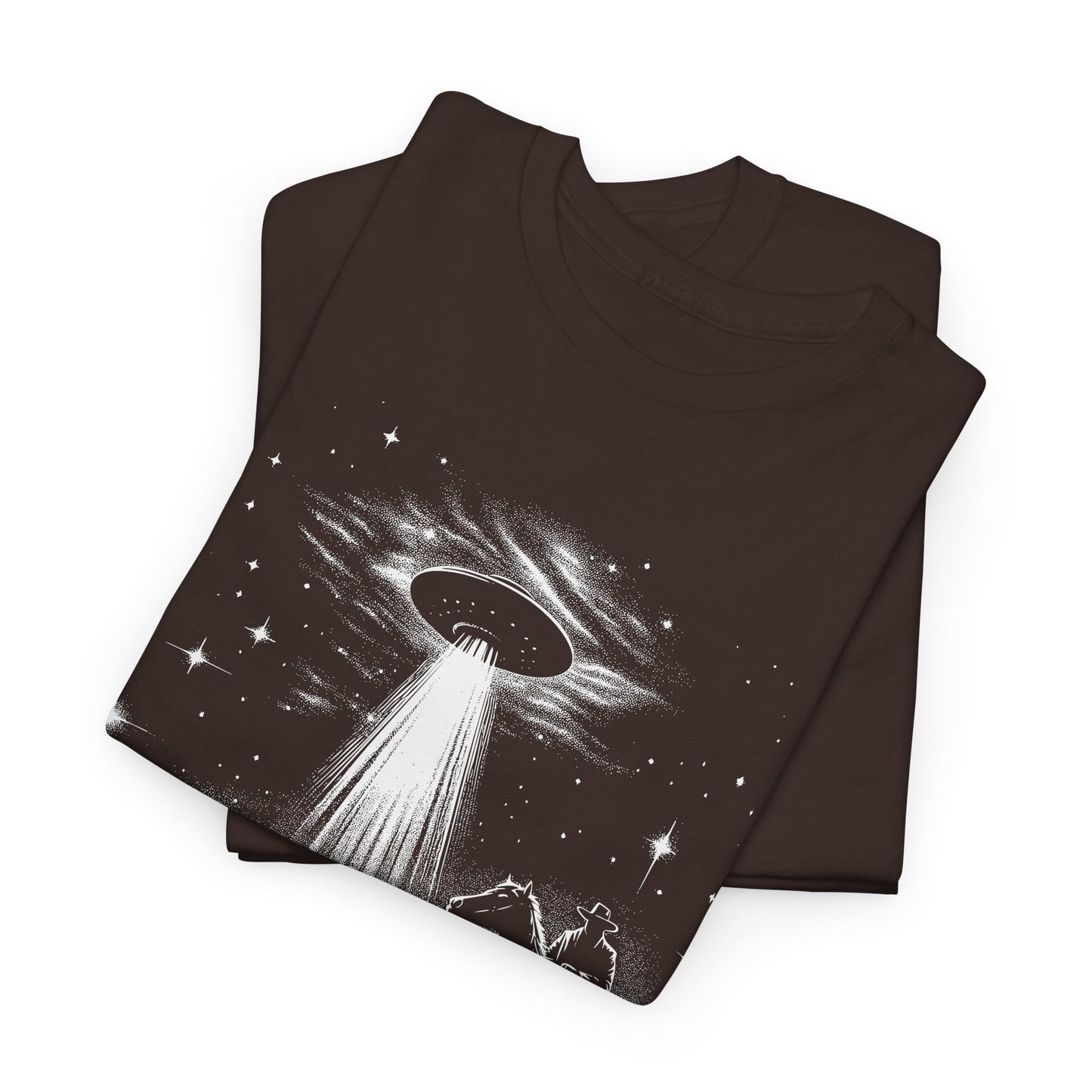 Cowboy UFO T-Shirt - Desert Alien Invasion