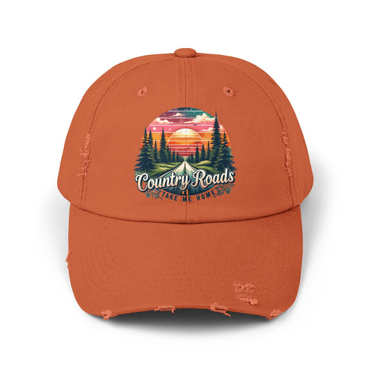 Country Roads Ball Cap - Rustic Vibes Hat