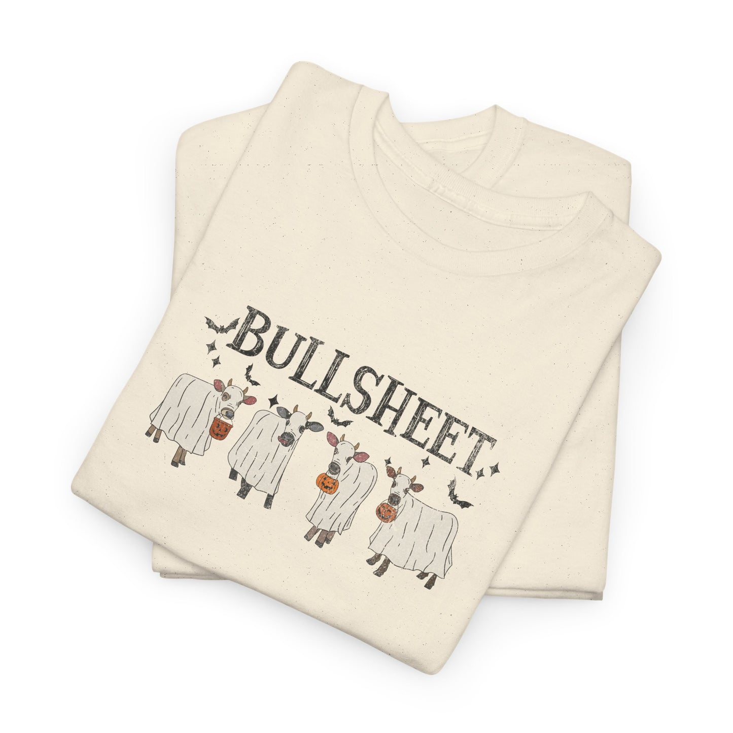 Bullsheet Ghost Cow T-Shirt - Halloween Pun Tee
