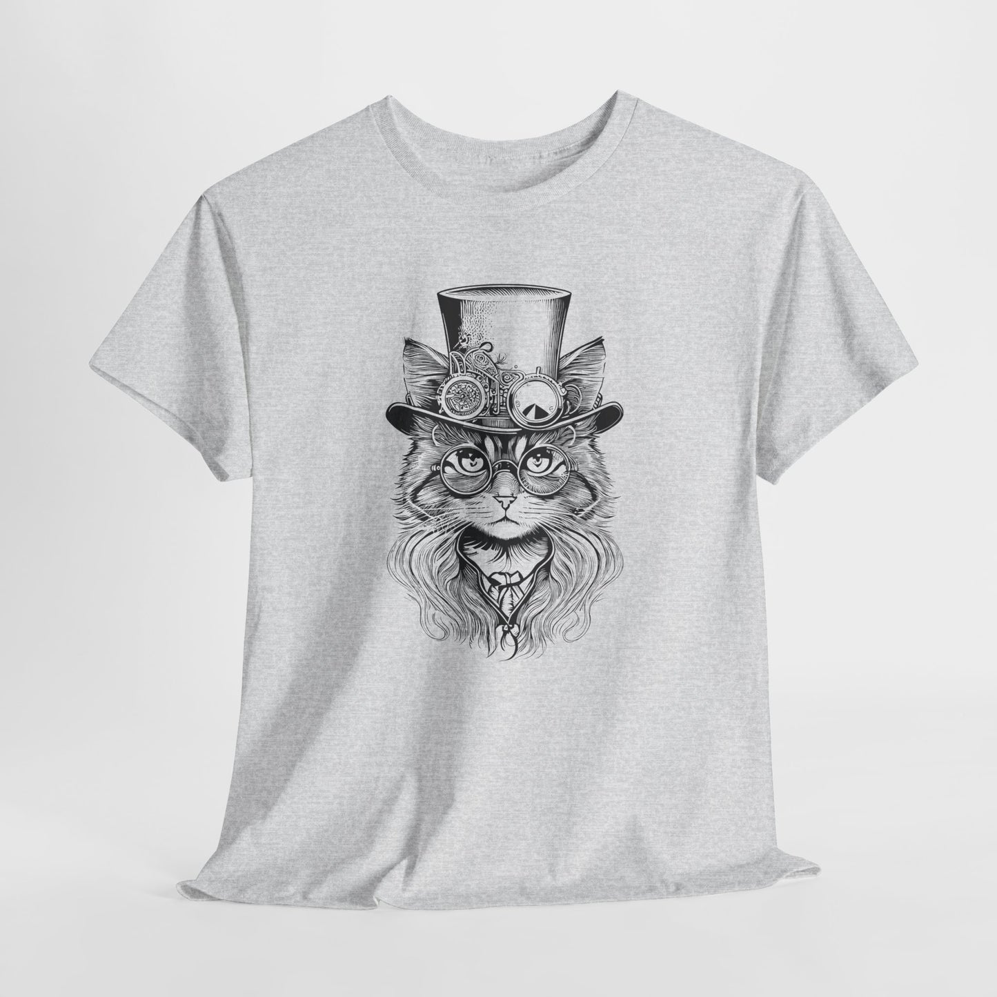 Steampunk Lady Cat T-Shirt - Victorian Tee