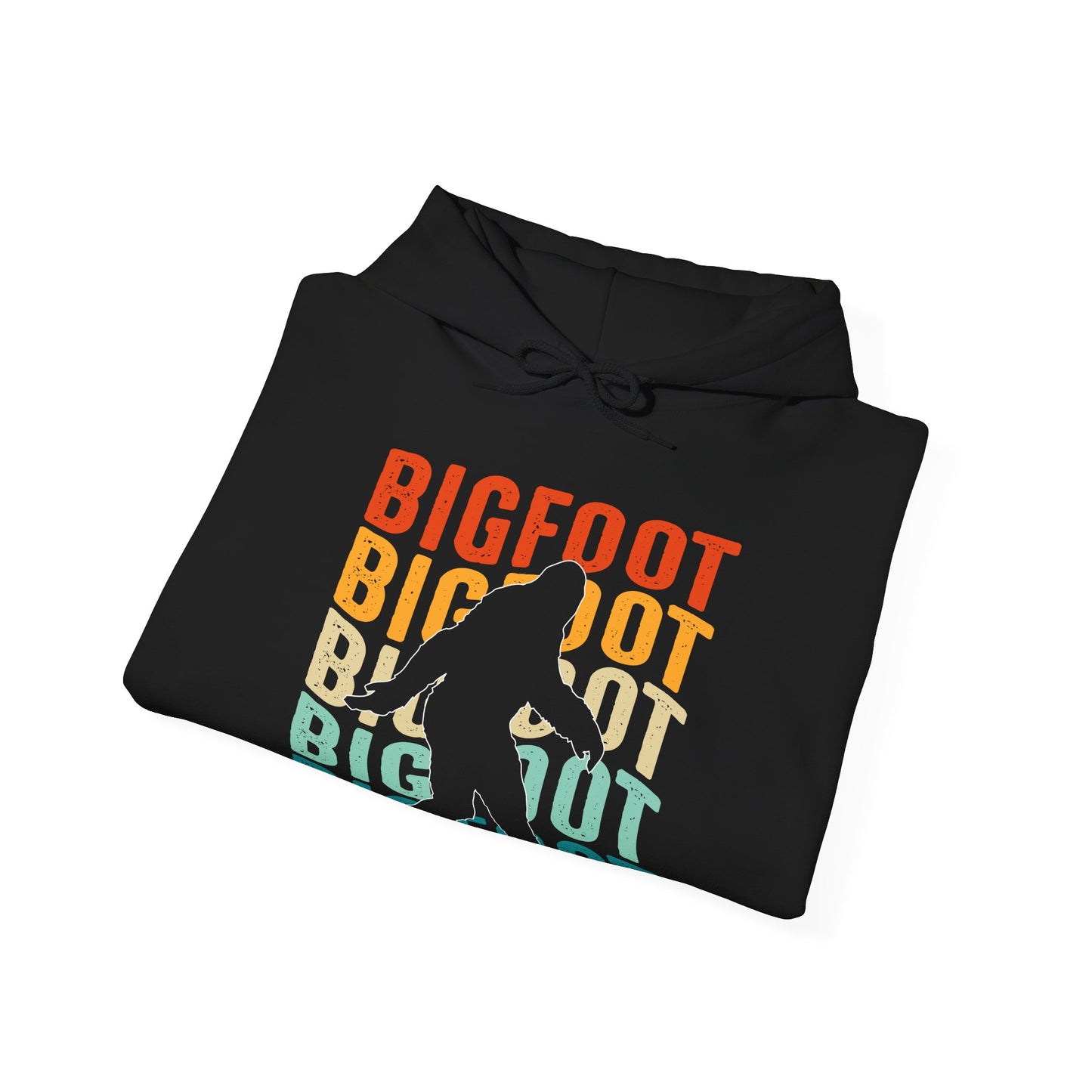 Bigfoot Silhouette Hoodie - Cryptid Outline Design