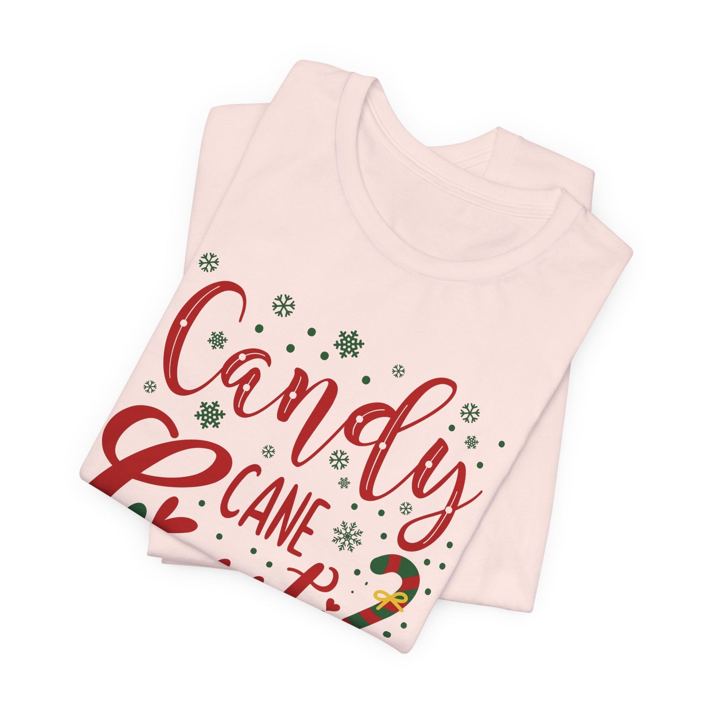 Candy Cane T-Shirt For Cute Holiday TShirt For Ladies Christmas T Shirt