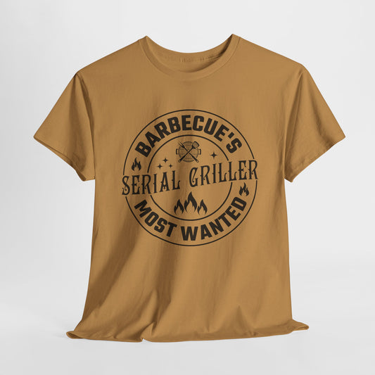 Serial Griller T-Shirt - BBQ Most Wanted Graphic