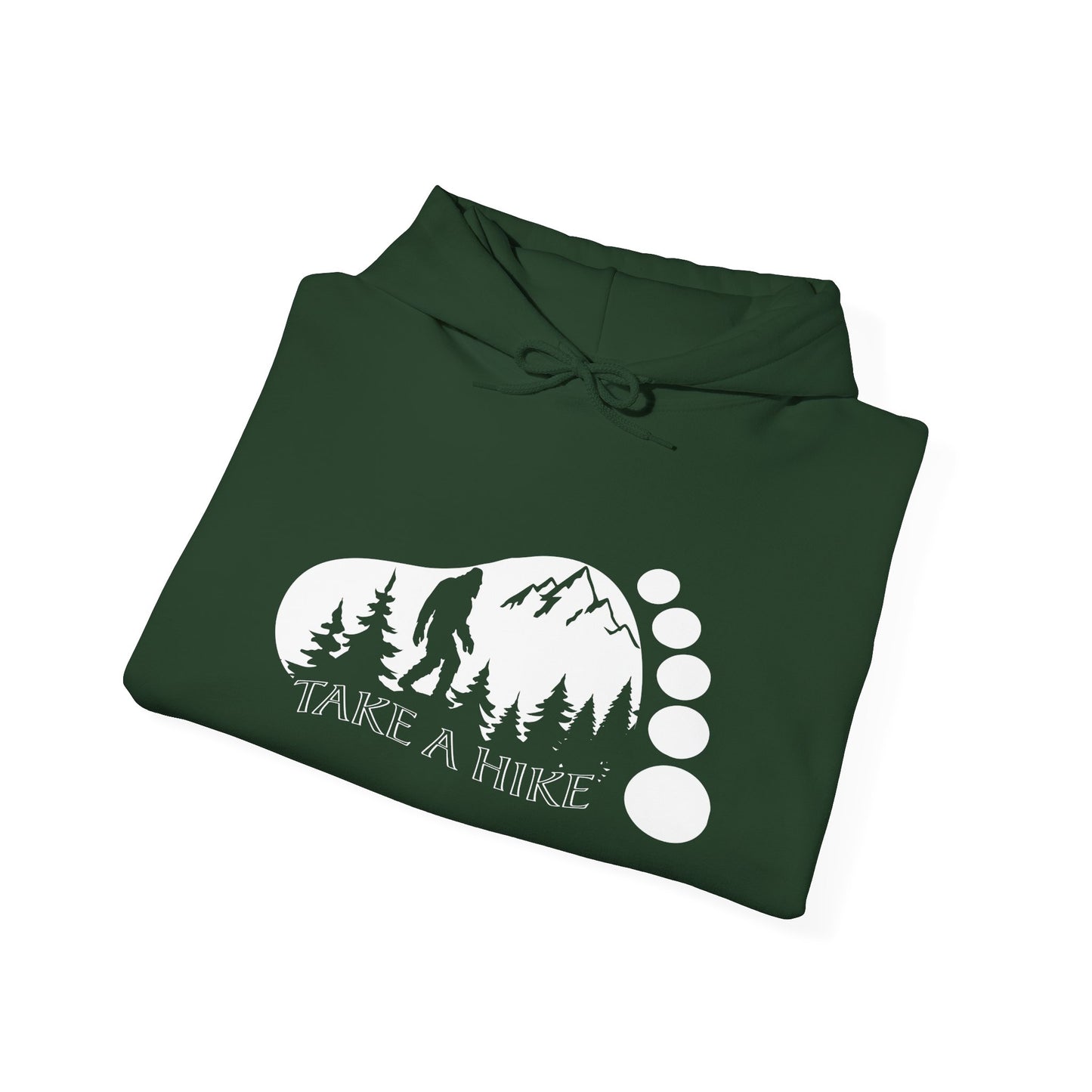 Bigfoot Take A Hike Hoodie - Trail Graphic