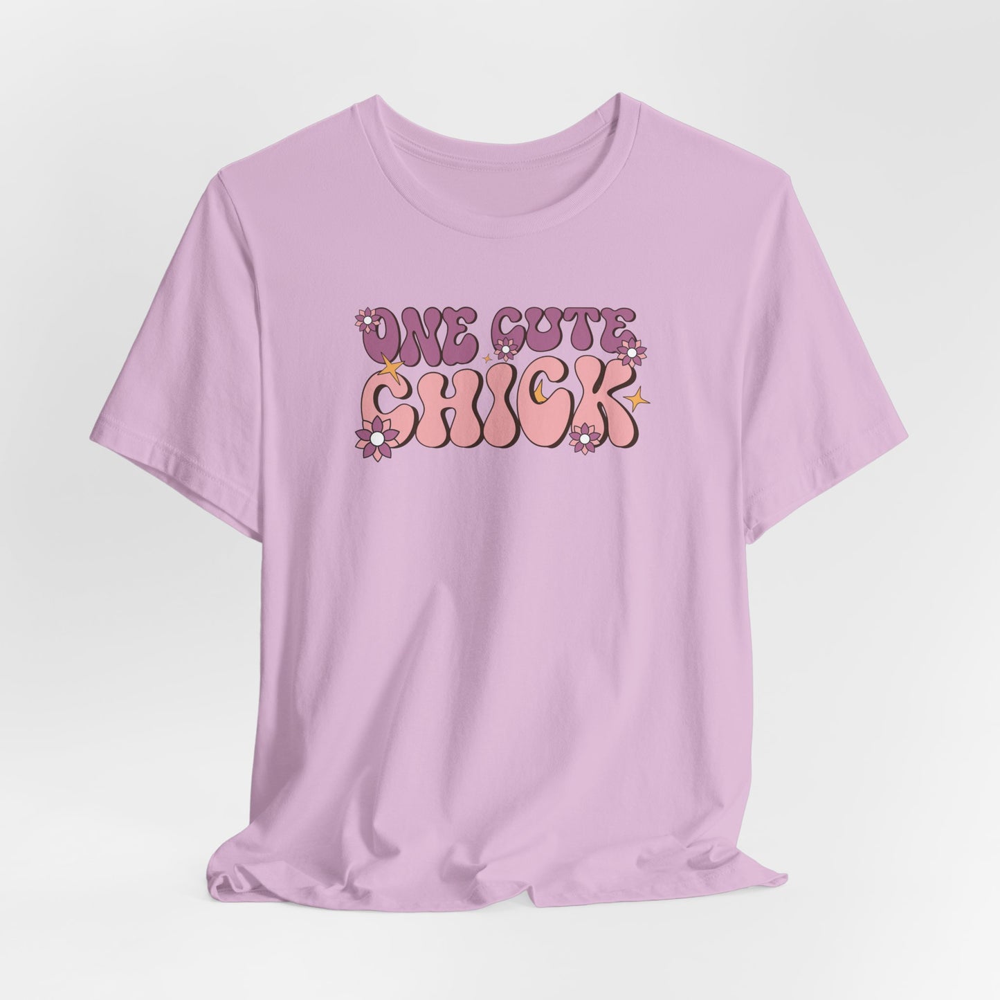 One Cute Chick T Shirt - Retro Graphic Tee