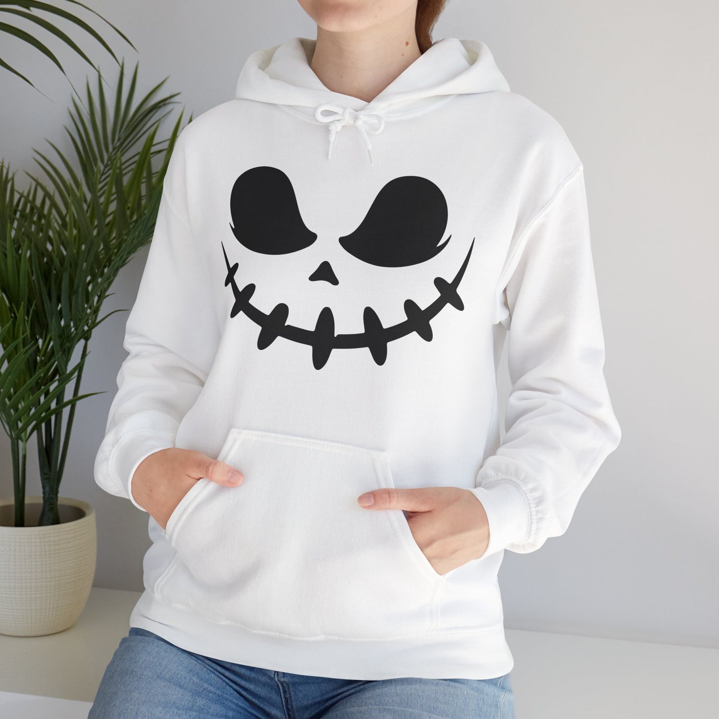 Jack-o'-Lantern Eyes Hoodie - Halloween Graphic Hoodie