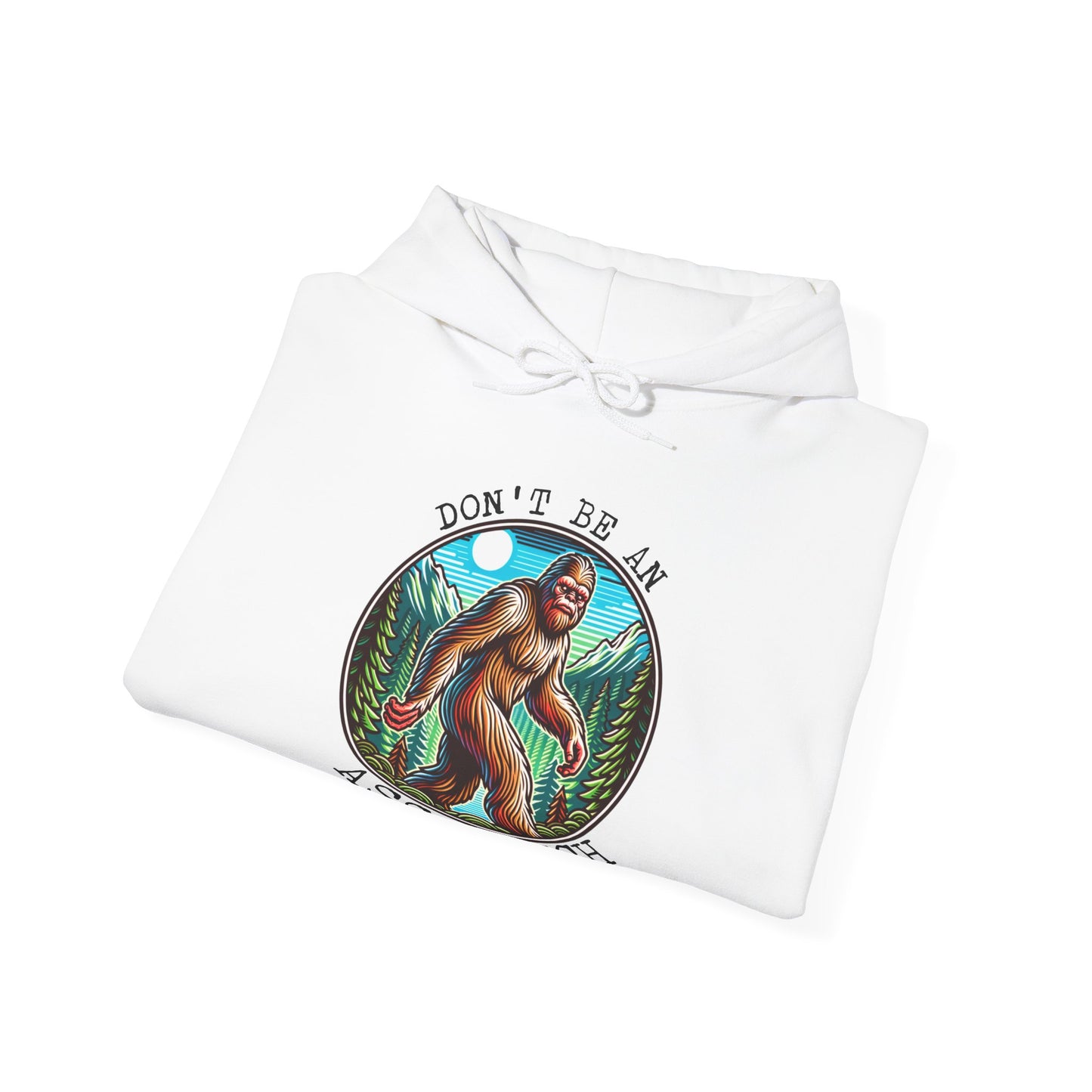 Bigfoot Assquatch Hoodie - Don't Be a Jerk Design