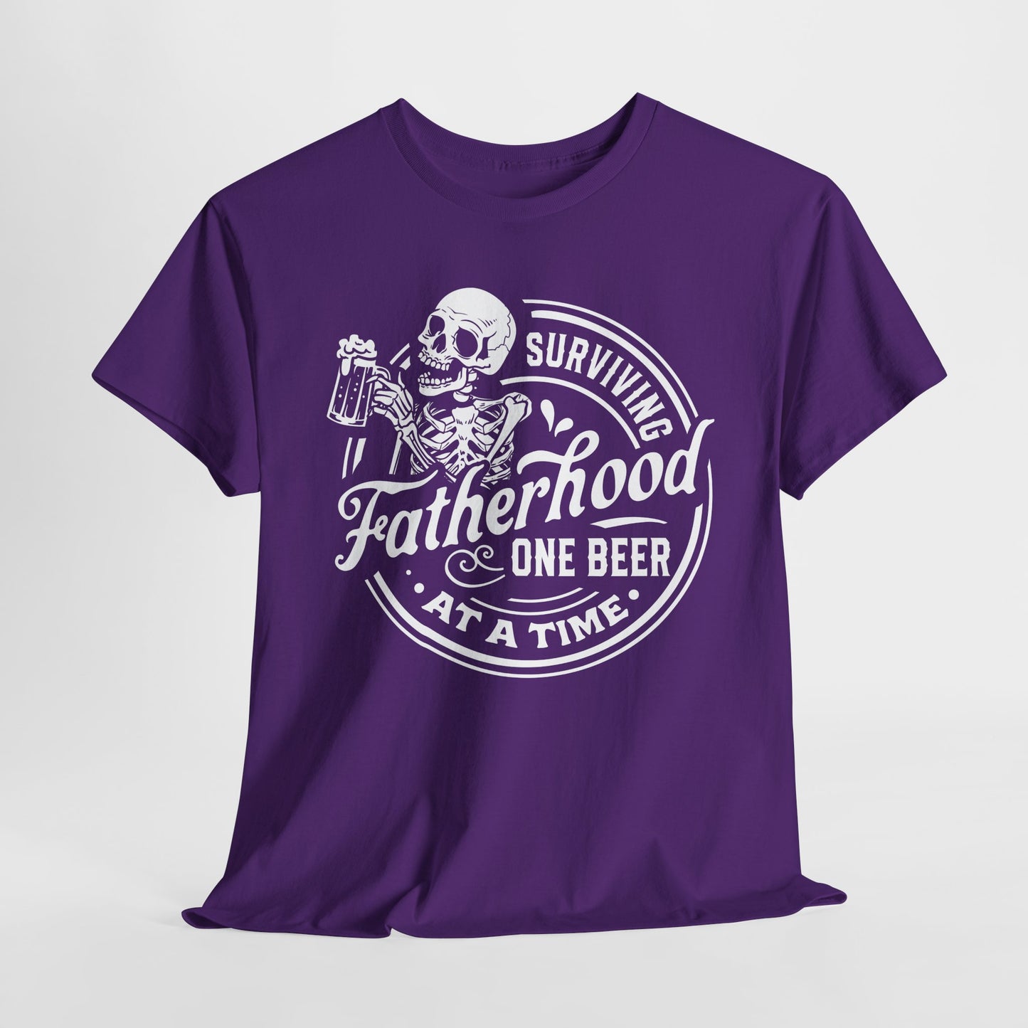 Surviving Fatherhood Tee - Skeleton Beer