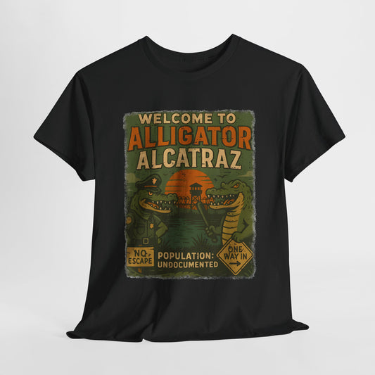 Alligator Alcatraz T-Shirt – Retro Vibe Tee