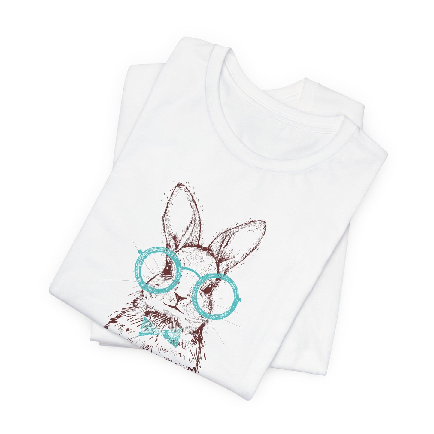Hipster Bunny T-Shirt - Cool Easter Graphic Tee