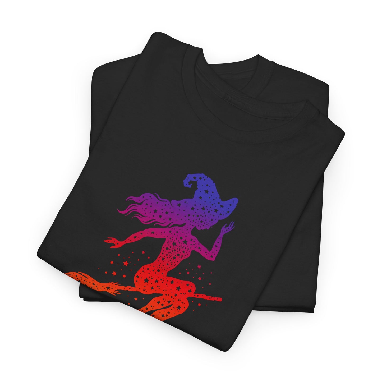 Witch T-Shirt For Cute Halloween T Shirt For Colorful Broom Rider TShirt