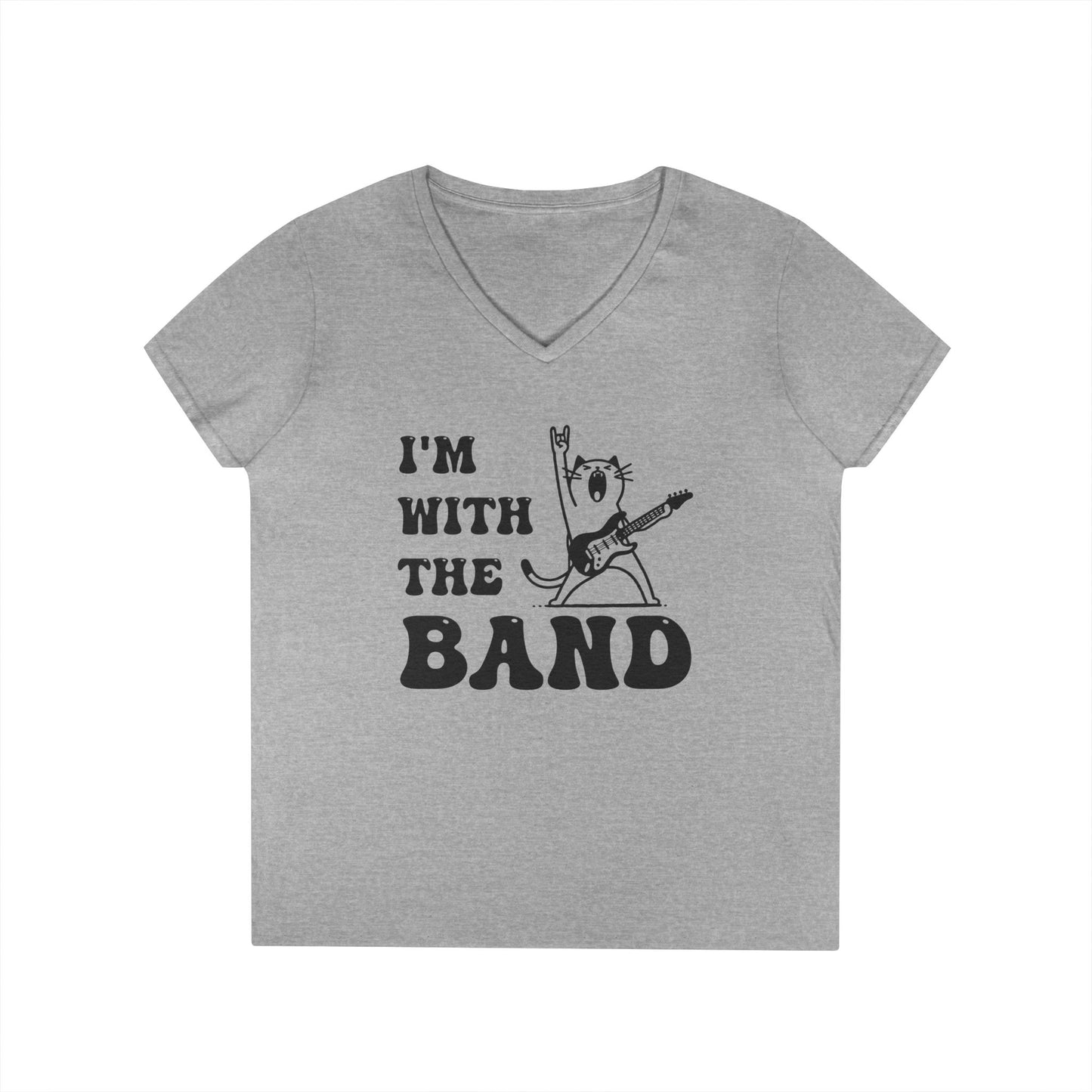 I’m With the Band T-Shirt – Retro Cat Rocker Tee