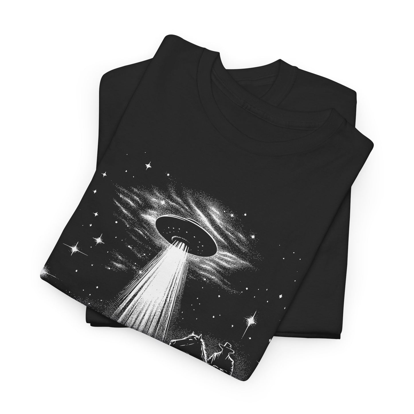 Cowboy UFO T-Shirt - Desert Alien Invasion
