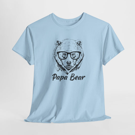 Papa Bear Cool Glasses Tee
