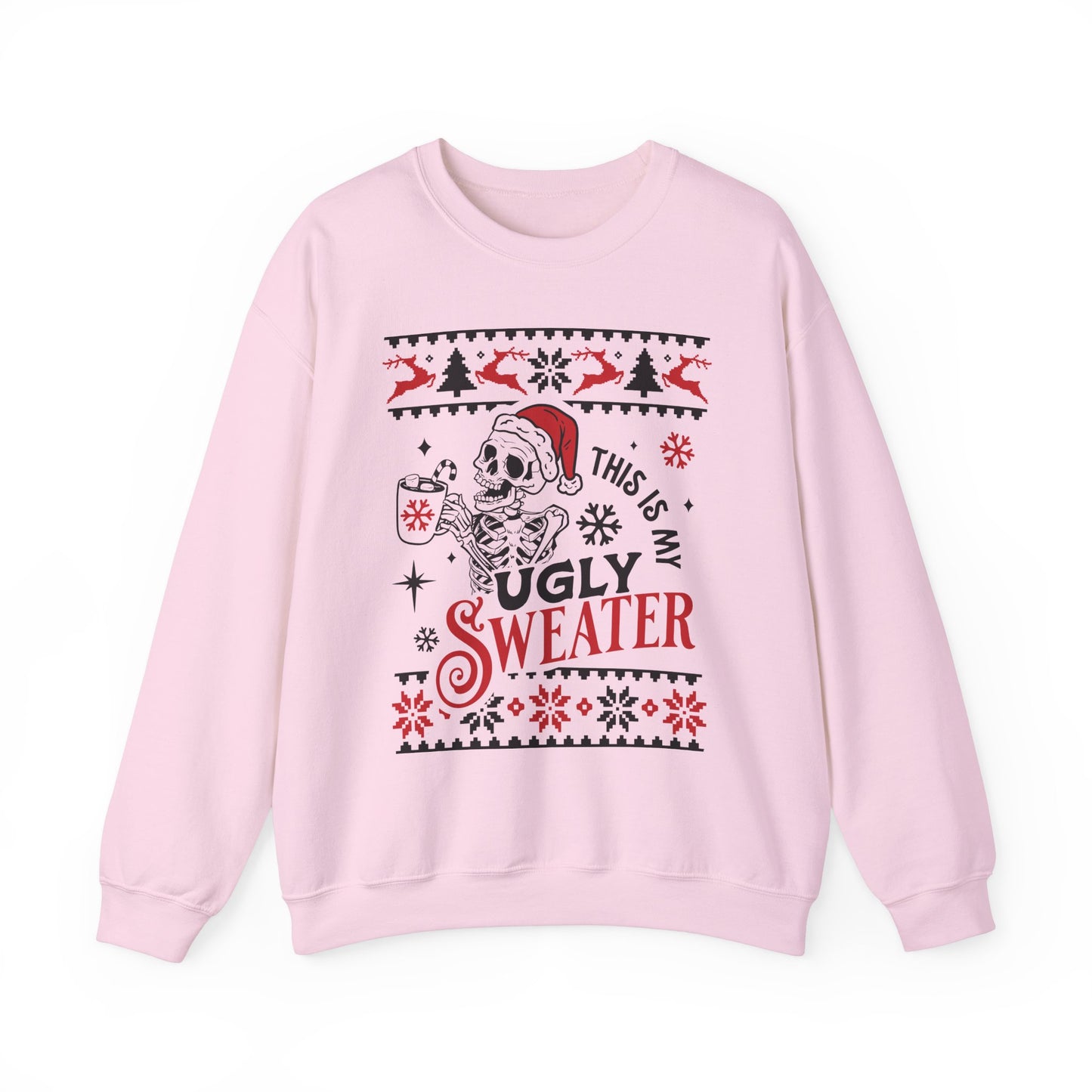 Festive Skeleton Ugly Sweater Sweatshirt