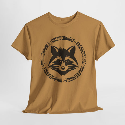 Ungovernable Raccoon T-Shirt - Rebellious Graphic Tee