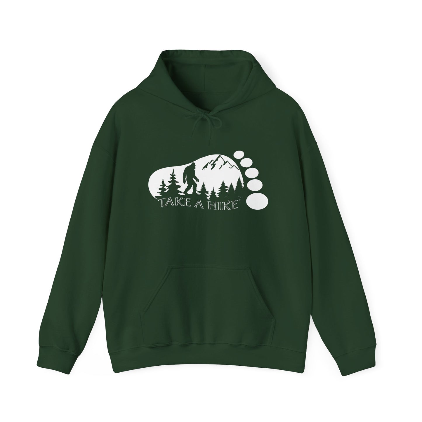 Bigfoot Take A Hike Hoodie - Trail Graphic