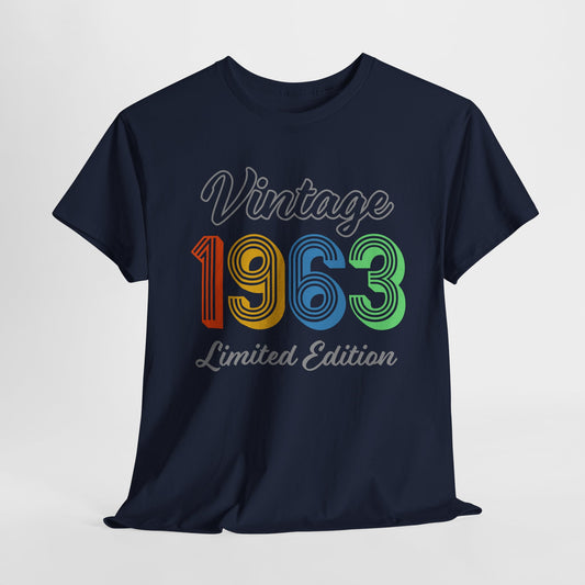 Vintage 1963 T-Shirt For Limited Edition TShirt For Class Reunion T Shirt For Birthday Shirt For Birthday Gift For Graduation TShirt