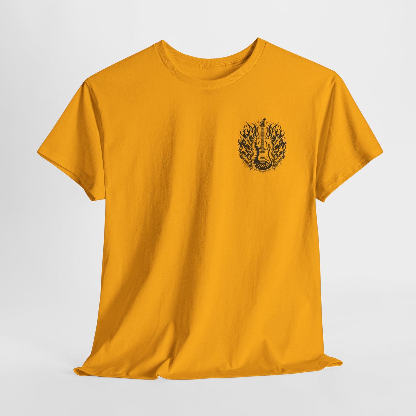 Flaming Guitar T-Shirt - Rock Graphic