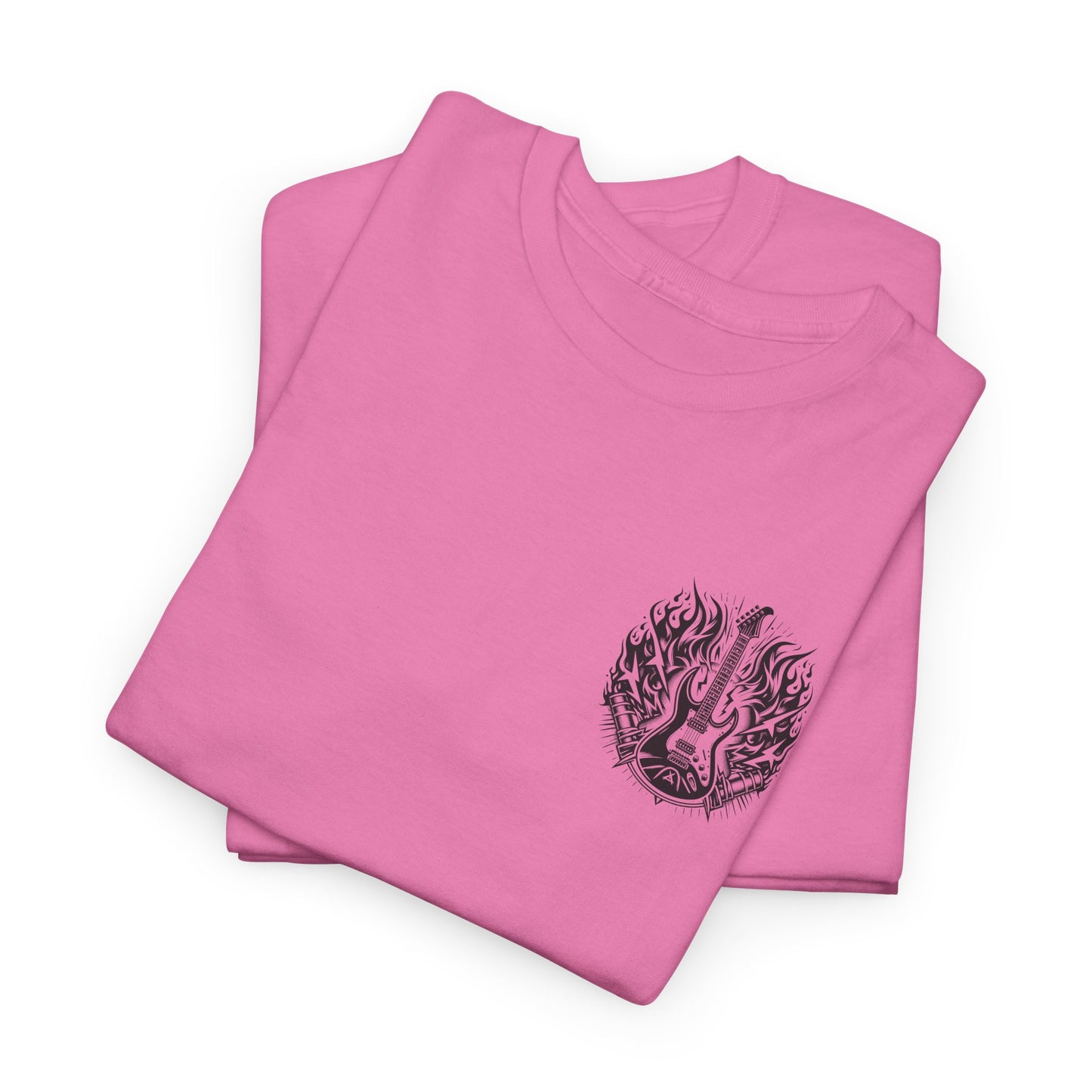 Flaming Guitar T-Shirt - Rock Graphic