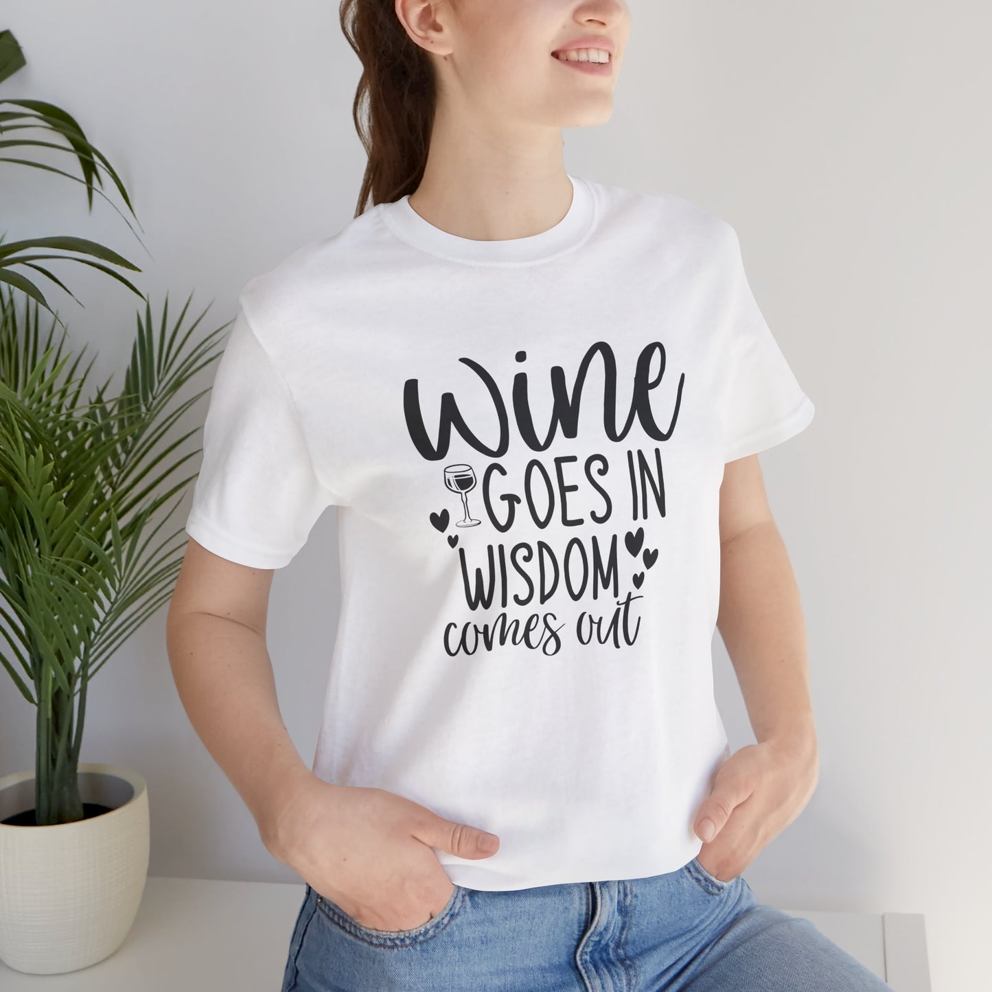 Wine to Wisdom T-Shirt - Humorous Graphic