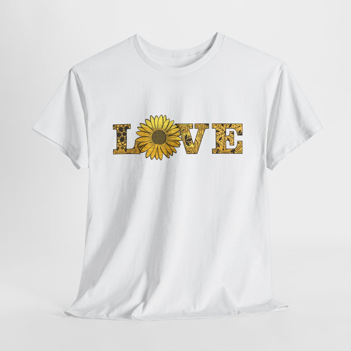 Love Sunflower T-Shirt - Floral Design