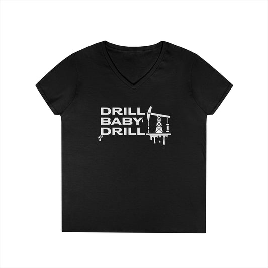 Ladies Drill Baby Drill T-Shirt - Fierce Oil Tee