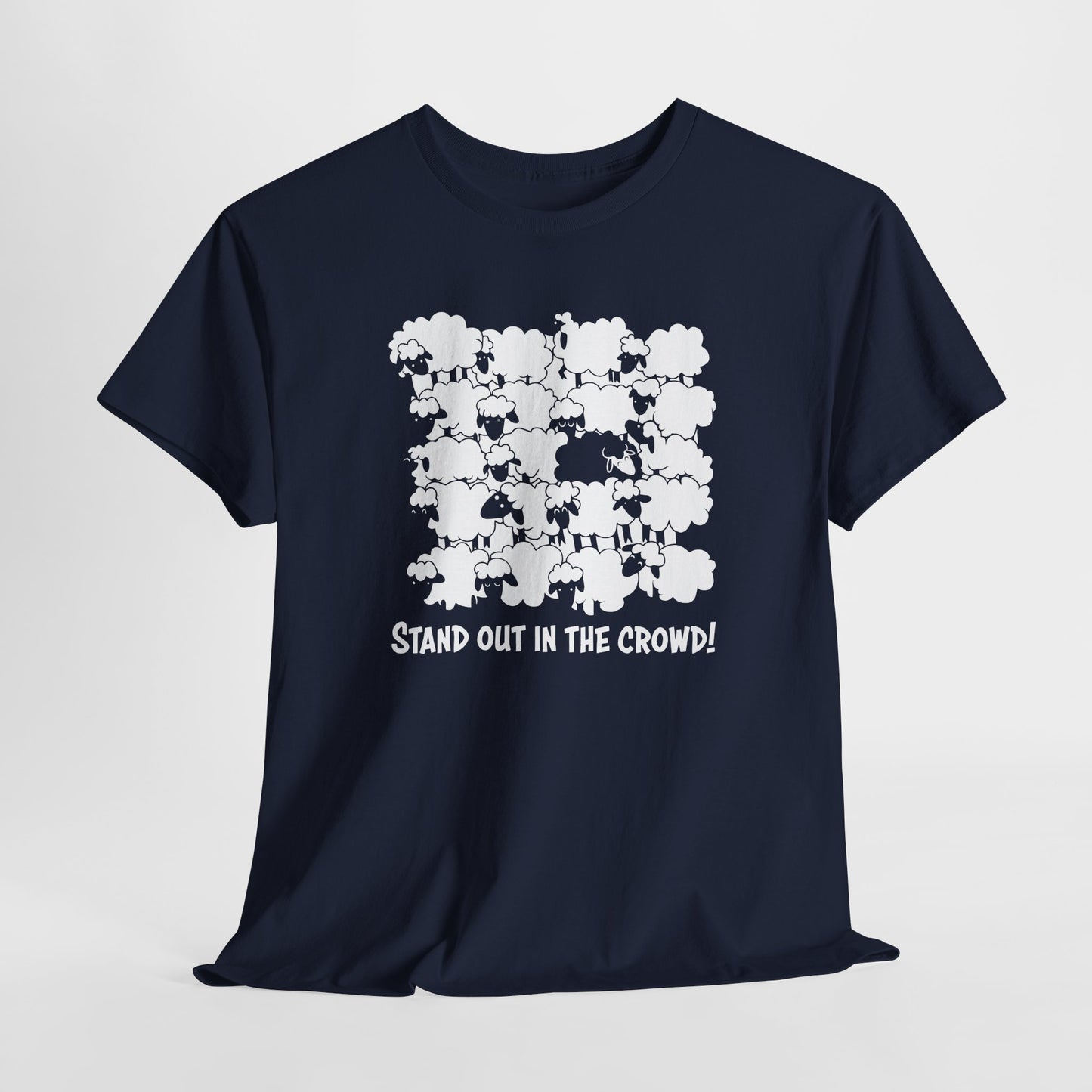 Stand Out in the Crowd Black Sheep T-Shirt - Sheeple Tee