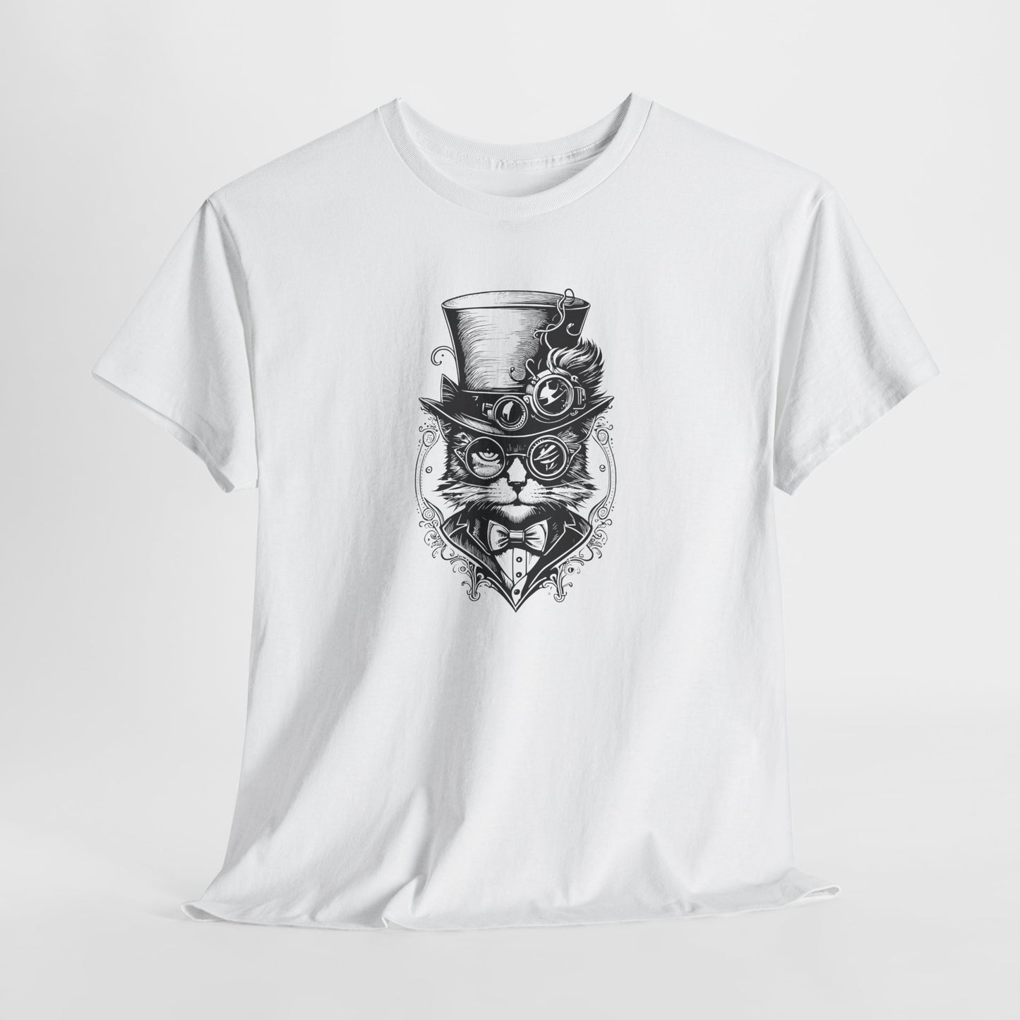Steampunk Gent Cat T-Shirt - Victorian Tee